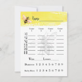 Invitation Feuilles de note Bunco Bee (Devant)
