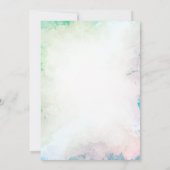 Invitation Feuilles de palmier tropical Fleurs Flamant rose 7 (Dos)