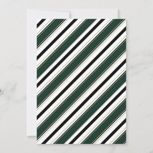 Invitation Feuilles de palmier tropicales Mariage Blanc Vert (Dos)