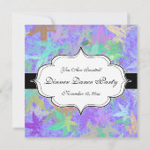 Invitation Feuilles d'érable d'automne Pastel Lilac (Dos)