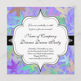 Invitation Feuilles d'érable d'automne Pastel Lilac