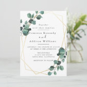 Invitation Feuilles d'olivier, Mariage de verdure (Debout devant)