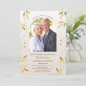Invitation feuilles d'or 50e anniversaire de maria (Debout devant)