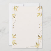 Invitation feuilles d'or 50e anniversaire de maria (Dos)