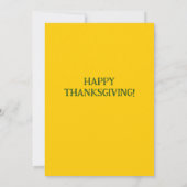 Invitation Feuilles d'or brillant Thanksgiving Friends (Dos)