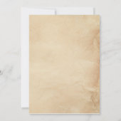 Invitation Feuilles d'Or Brunch de Mariage (Dos)