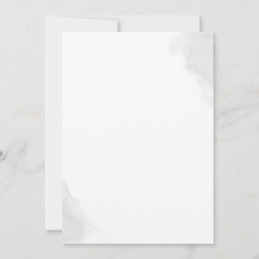 Invitation Feuilles d'or Eucalyptus vert doux Graduation (Dos)