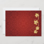 Invitation feuilles d'or sur la vigne, Parti de la retraite d (Dos)