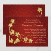 Invitation feuilles d'or sur la vigne, Parti de la retraite d (Devant / Derrière)