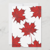 Invitation Feuilles | Fête de Thanksgiving (Dos)