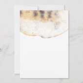 Invitation Feuilles Gold and Tropical Beach Palm (Dos)