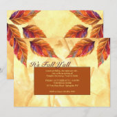 Invitation Feuilles Rustiques (Devant / Derrière)