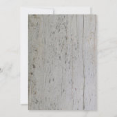 Invitation Feuilles rustiques d'aquarelle sur Mariage de mono (Dos)