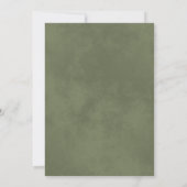 Invitation Feuilles Sage Green Laurel Mariage simple Aquarell (Dos)