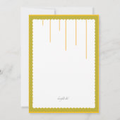 Invitation Feuilles Suspendues (Dos)