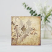 Invitation feuilles/tourbillons/Invitations vintages (Debout devant)