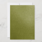 Invitation Feuilles Tropicales Modernes Vert Sauge (Dos)