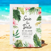 Invitation Feuilles tropicaux Luau Mariage Enregistrer Les Da