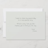 Invitation Feuilles tropicaux modernes et élégants Mon maître (Dos)