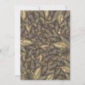 Invitation Feuilles tropicaux rustiques Fête des mariées Vint (Dos)