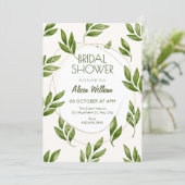 Invitation Feuilles Vertes (Debout devant)