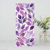 Invitation Feuilles violettes (Debout devant)
