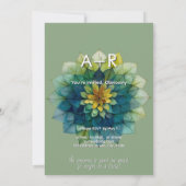Invitation Feuilles Vivantes | Mandala (Dos)