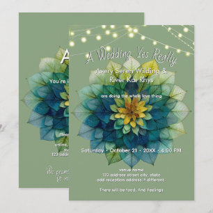 Invitation Feuilles Vivantes   Mandala