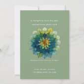 Invitation Feuilles Vivantes | Mandala (Dos)