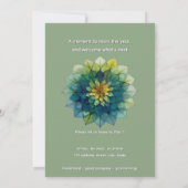 Invitation Feuilles Vivantes | Mandala (Dos)