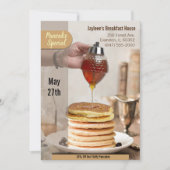 Invitation feuillet de vente de maison de crêpes (Devant)