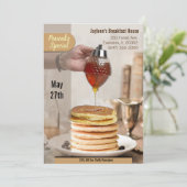 Invitation feuillet de vente de maison de crêpes (Debout devant)