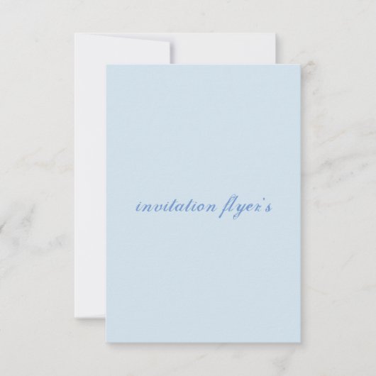 Invitation feuillet d'invitation (Devant)