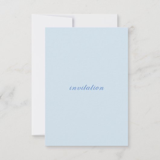 Invitation feuillet d'invitation (Dos)