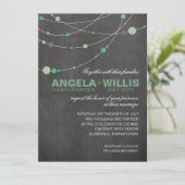 Invitation FEUTRE élégant de menthe de tableau des brins | (Debout devant)