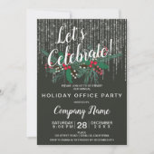 Invitation Feux à cordes de Noël de l'entreprise (Devant)