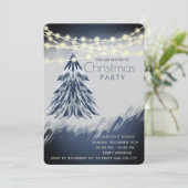 Invitation Feux à cordes fête de Noël (Debout devant)