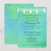 Invitation Feux à cordes sur l'eau Dîner de répétition (Devant / Derrière)