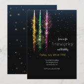 Invitation Feux d'artifice (Devant / Derrière)