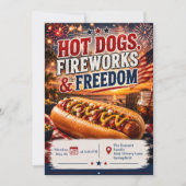 Invitation Feux d'Artifice et Hot Dogs pour la Lib (Devant)