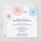Invitation Feux d'artifice sur la quatrième partie (Devant)