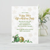 Invitation Feux de neige traditionnels Bureau fête de Noël (Debout devant)