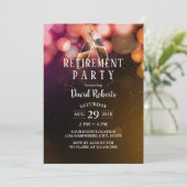 Invitation Feux de pain au champagne de retraite (Debout devant)