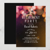 Invitation Feux de pain au champagne de retraite (Devant / Derrière)