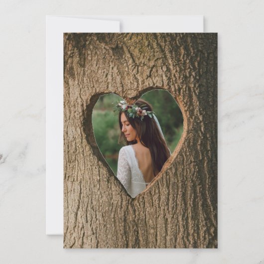 Invitation Feux photo Rustic Tree Brunch & Bubbly (Dos)