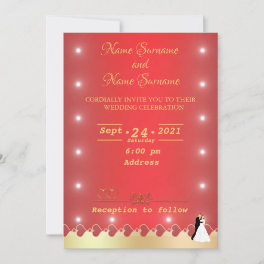 Invitation Feux rouges (Devant)