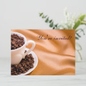 Invitation Fèves de café (Debout devant)