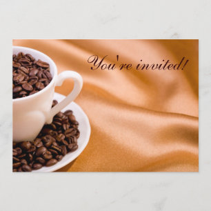 Invitation Fèves de café