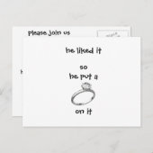 Invitation fiançailles (Devant / Derrière)