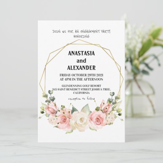 Invitation fiançailles. (Debout devant)